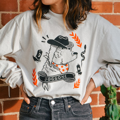 Doggone - Screen Printed Long Sleeve Tee