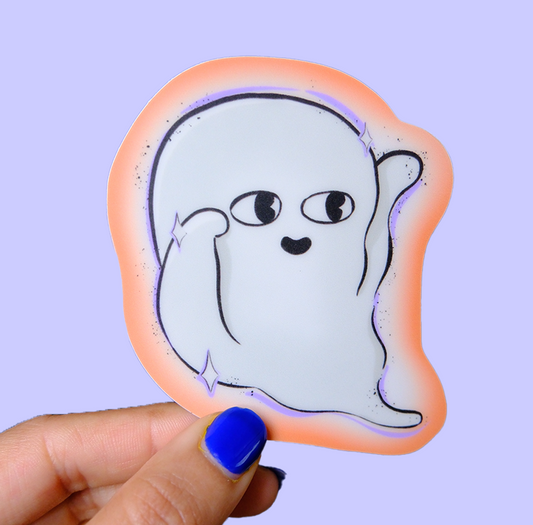 Glow Ghost- Vinyl Glow in the Dark Sticker