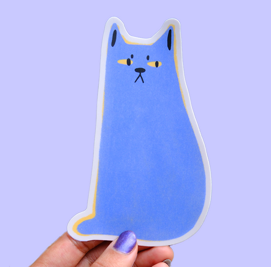 Blue Cat - Vinyl Sticker